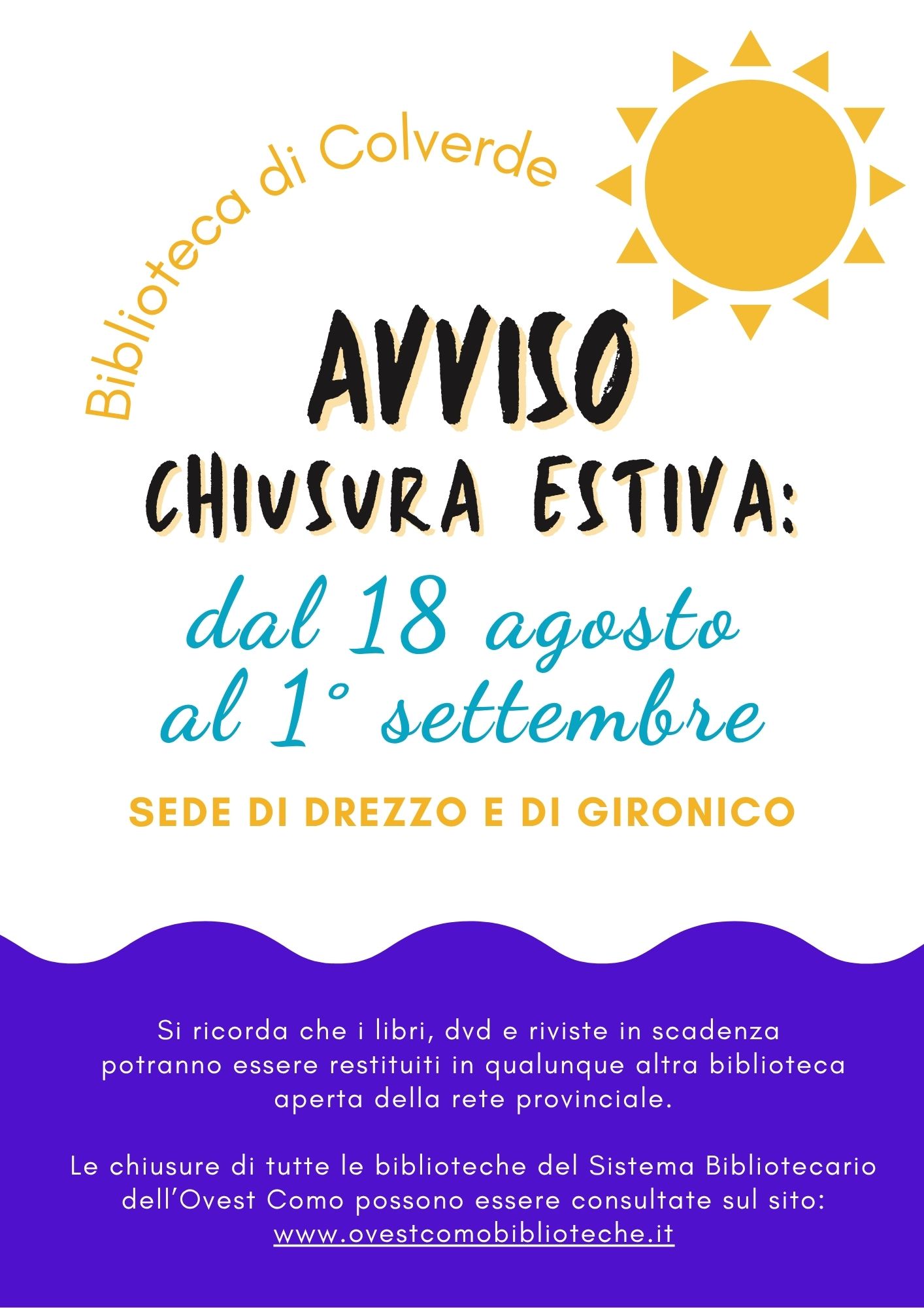 chiusura estiva 2025
