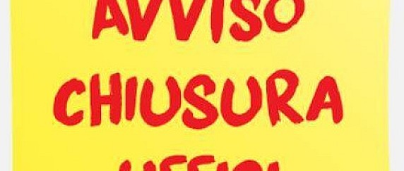 Chiusura degli uffici comunali nella giornata del 14 agosto 2025