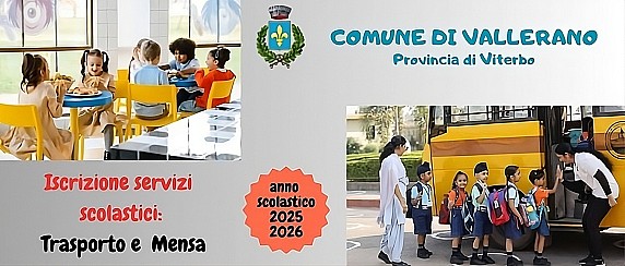 Aperte le iscrizioni per il servizio mensa scolastica e scuolabus