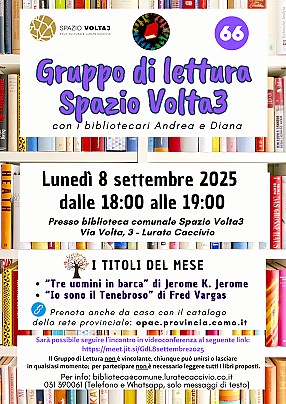 Gruppo di lettura 8 settembre 2025