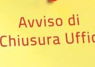 CHIUSURA AL PUBBLICO UFFICIO SERVIZI DEMOGRAFICI