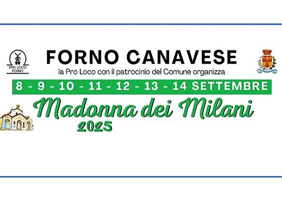 Eventi paesi vicini: Forno,                                                                                               Madonna dei Milani, dal 8 al 14 Settembre