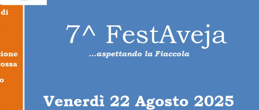 Avviso del 20/08/2025 - FestAveja... Aspettando la Fiaccola