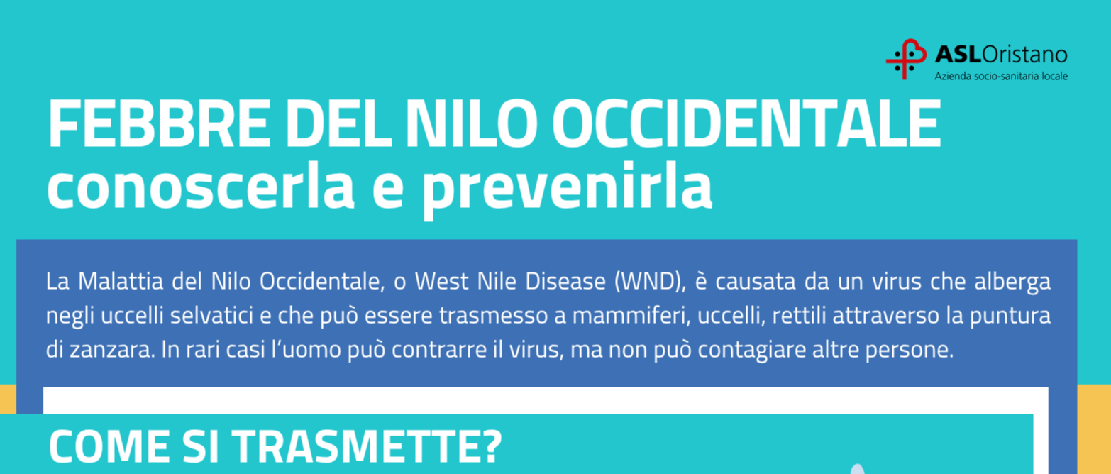 FEBBRE DEL NILO: CAMPAGNA DI PREVENZIONE