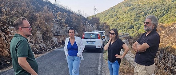 Strada Provinciale Campo Soriano, mercoledì il sopralluogo dopo l’incendio della vigilia di Ferragosto