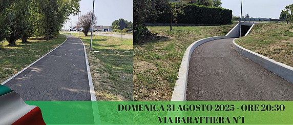 Inaugurazione ufficiale della nuova ciclopedonale