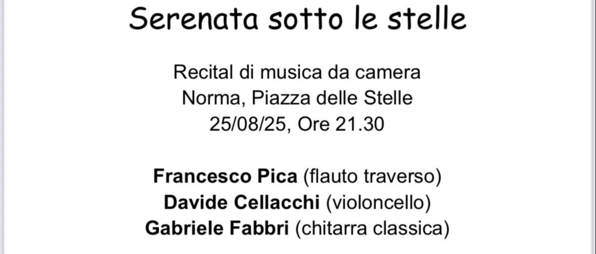 [NORMA ESTATE 2025] Serenata sotto le stelle
