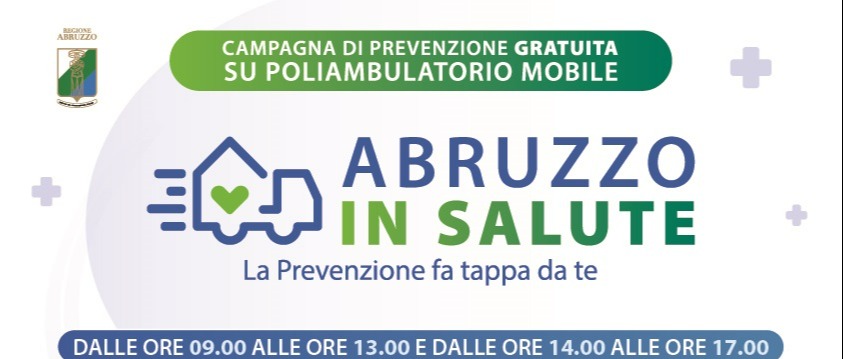 "Abruzzo in Salute": Casa della Salute mobile nei comuni delle aree interne