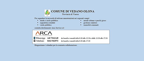 Segnalazione manutenzioni