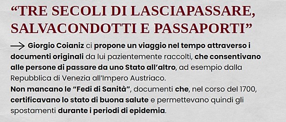 Tre secoli di lasciapassare, salvacondotti e passaporti