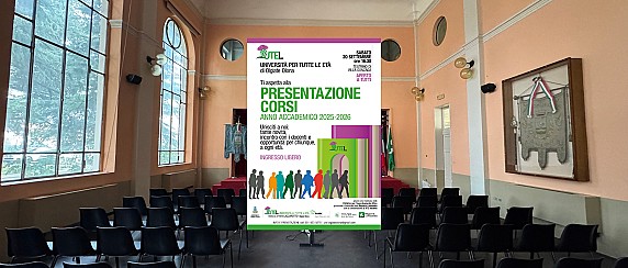 UTEL Università per tutte le età - Presentazione corsi anno accademico 2025/2026
