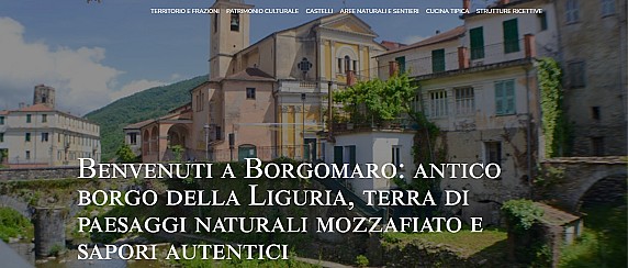 Pubblicato il nuovo portale turistico del Comune di Borgomaro