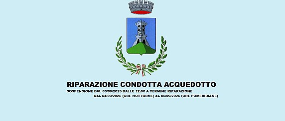 Riparazione condotta acquedotto