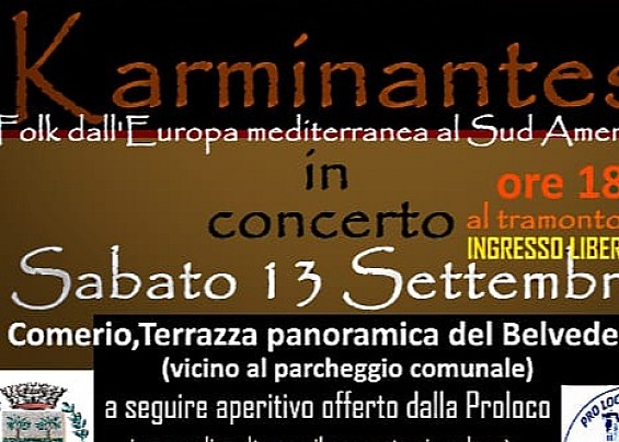 KARMINANTES - SPETTACOLO FOLK dall'Europa Mediterranea al Sud America