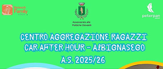 Iscrizioni aperte per l’anno scolastico 2025/2026 al Centro Aggregazione Ragazzi After Hour
