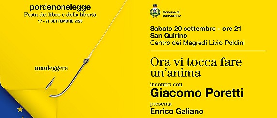 pordenonelegge: "Ora vi tocca fare un'anima" con Giacomo Poretti.