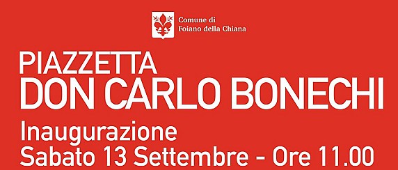 Inauguarazione intitolazione Piazzetta Don Carlo Bonechi