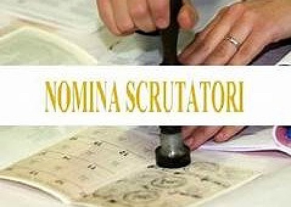 CONVOCAZIONE DELLA  COMMISSIONE ELETTORALE COMUNALE PER LA NOMINA DEGLI SCRUTATORI