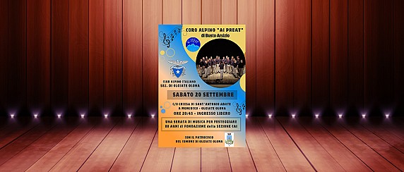 Concerto del Coro Alpino "Ai Preat" di Busto Arsizio