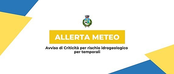 Avviso di criticità per rischio idrogeologico e idrogeologico per temporali