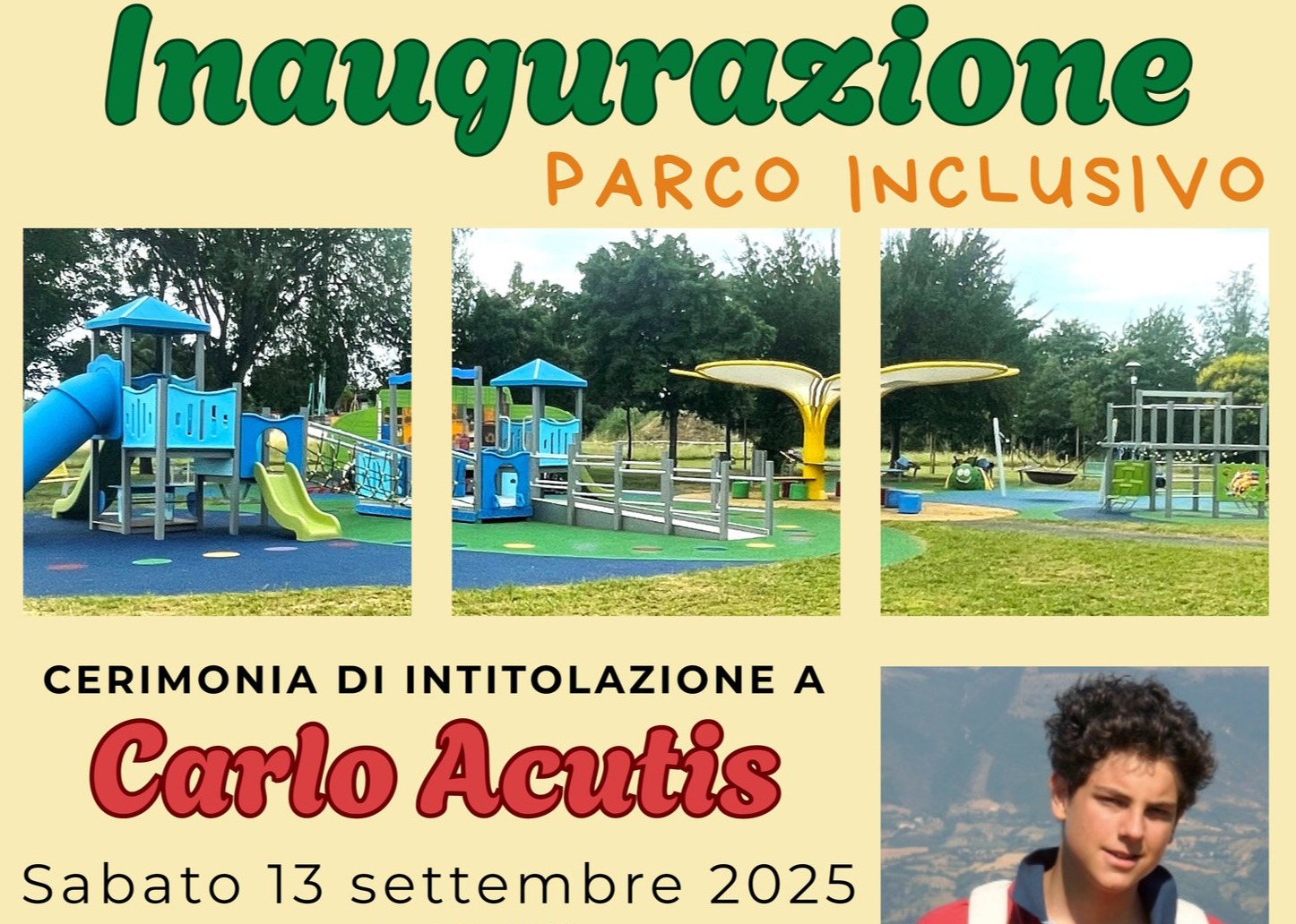 Inaugurazione Parco Inclusivo di Cà Rossa