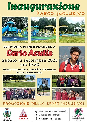 inaugurazione parco inclusivo Cà Rossa