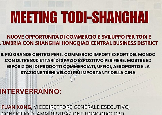 HONGQUIAO CENTRAL BUSINESS DISTRICT DI SHANGHAI A TODI