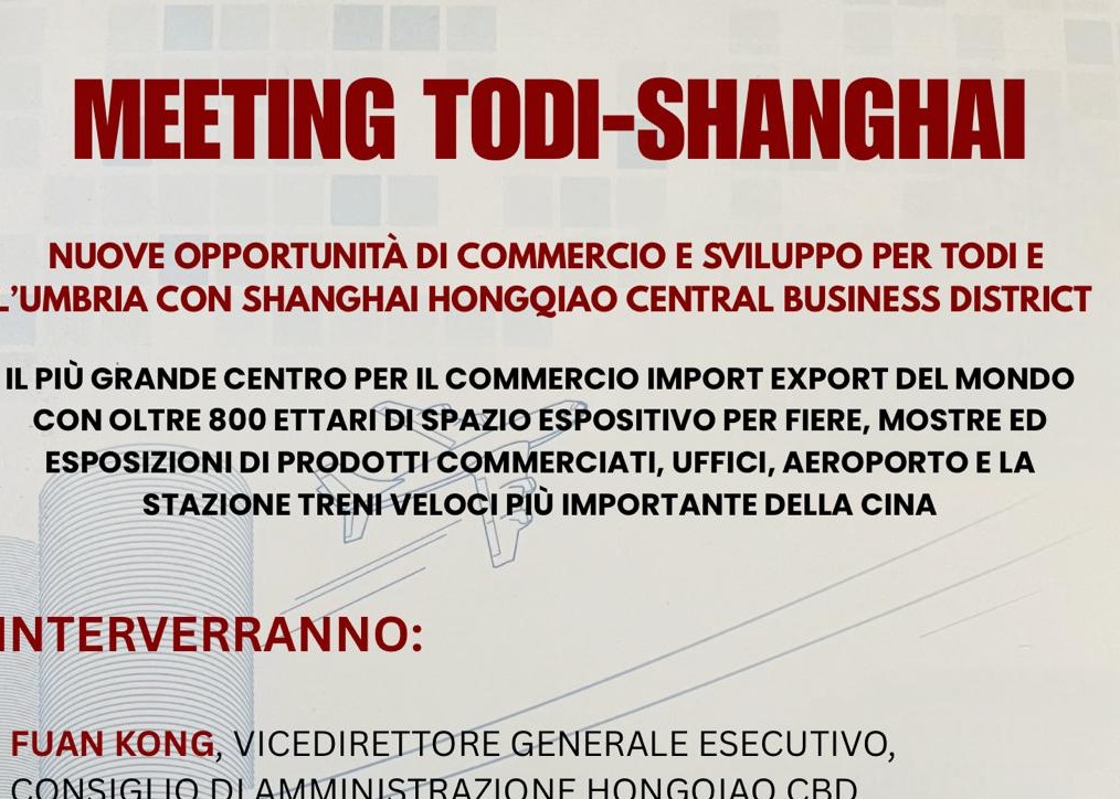 HONGQUIAO CENTRAL BUSINESS DISTRICT DI SHANGHAI A TODI
