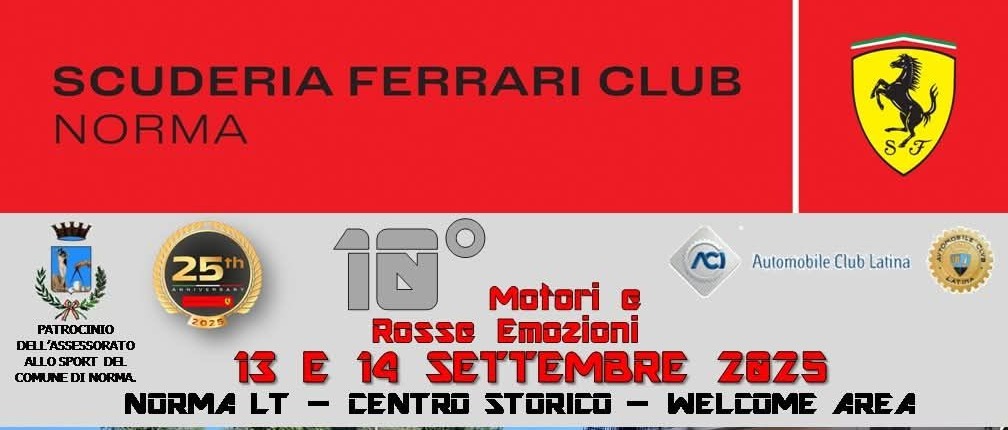 [NORMA ESTATE 2025] 10° Edizione "Motori e Rosse Emozioni"