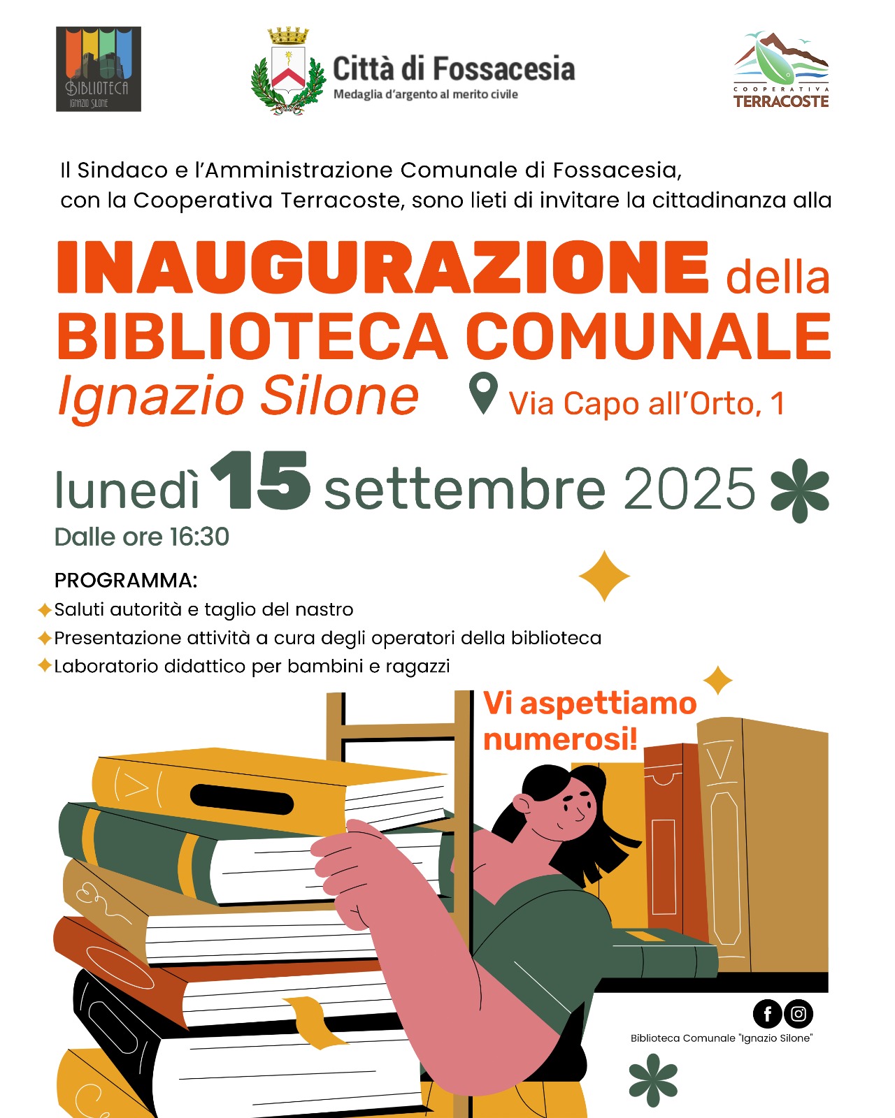 Locandina - Riapertura biblioteca