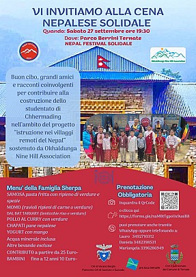 Locadina Cena Nepal