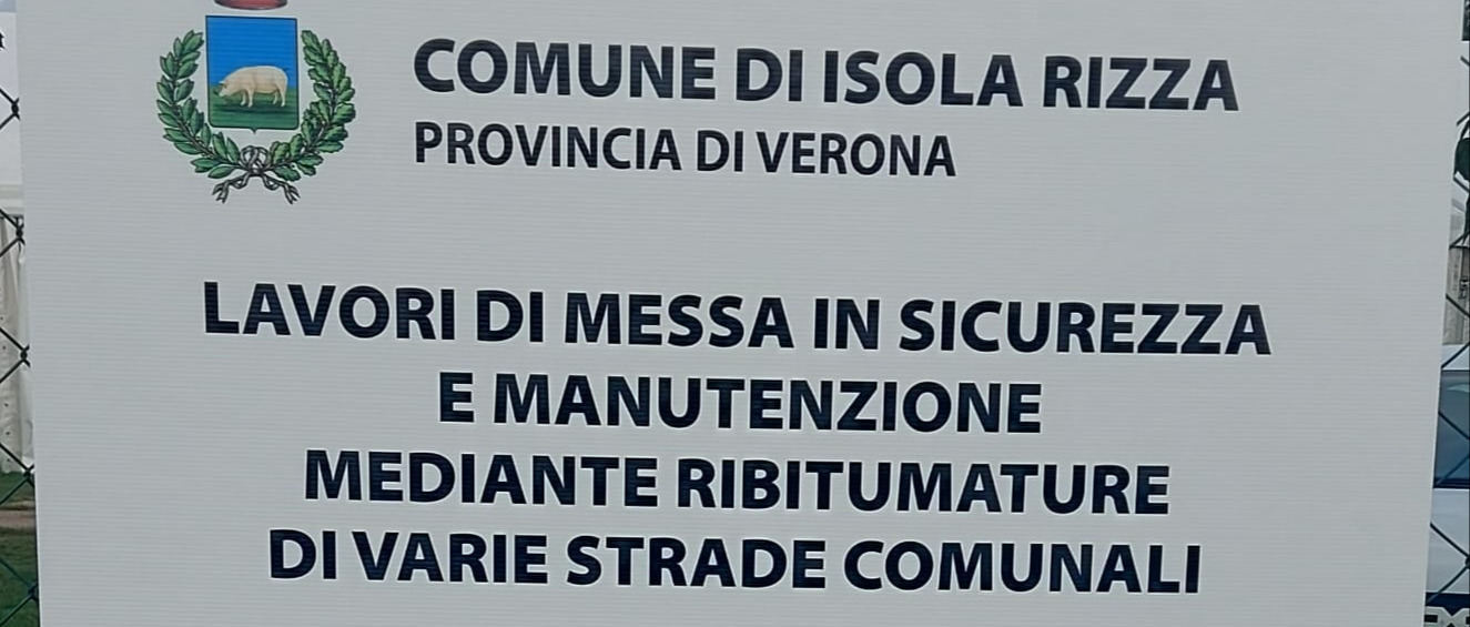 Lavori di messa in sicurezza e manutenzione mediante ribitumature di varie strade comunali