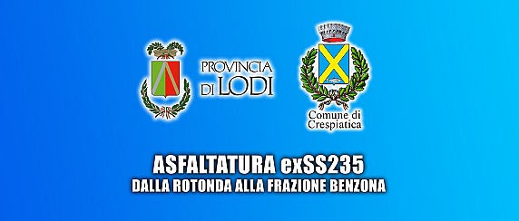 Asfaltatura exSS235 tratto rotonda-frazione Benzona
