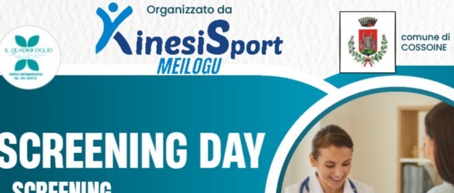 Kinesisport organizza giornata di screening il 27/09/2025