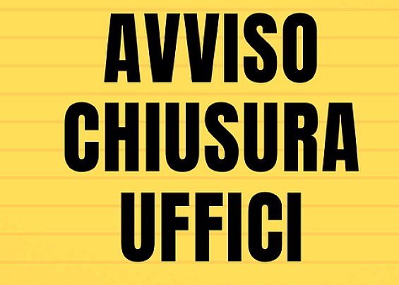 Avviso Chiusura Uffici Comunali per i giorni 22 e 23 Settembre 2025
