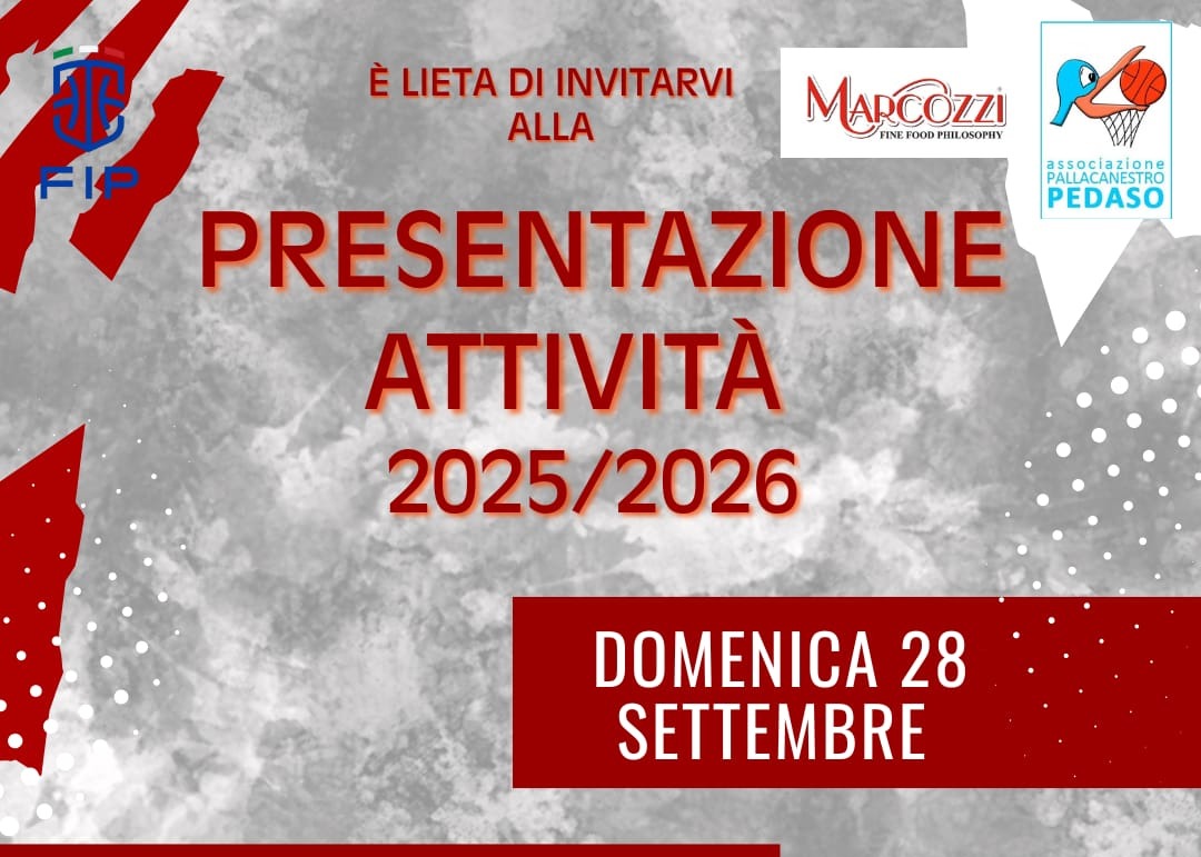 Spazio Associazioni - 🏀 Pallacanestro Pedaso: Presentazione attività 2025/26 ⛹🏼