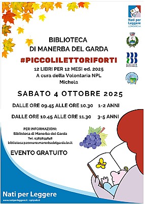 #PICCOLILETTORIFORTI OTTOBRE 25