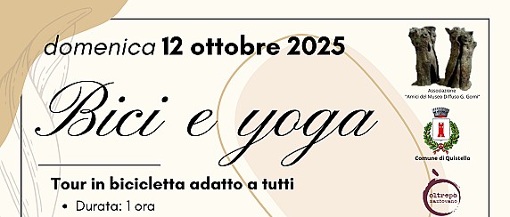 Bici e yoga con Museo Diffuso "G. Gorni"