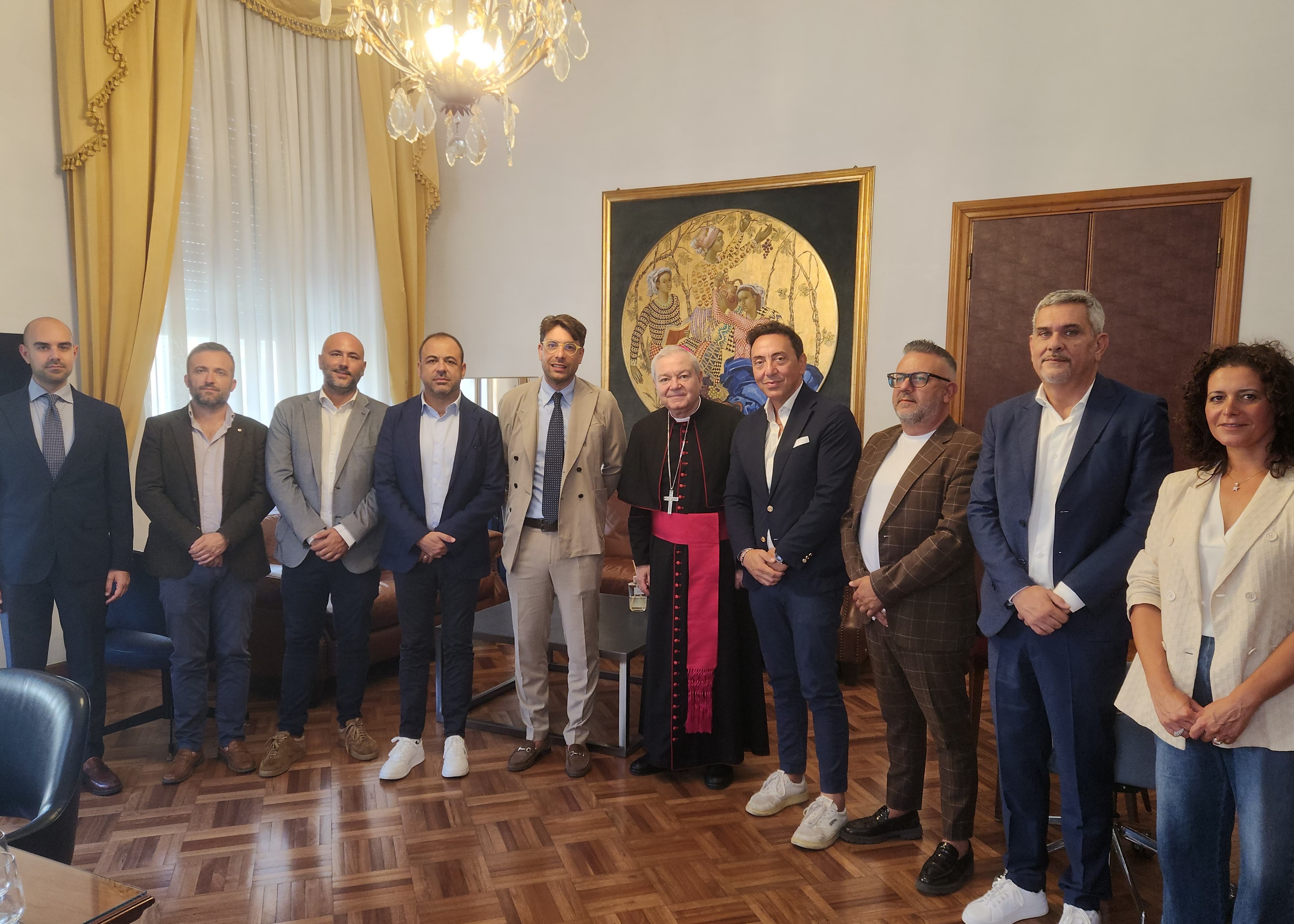 l'Arcivescovo Santo Marcianò in visita istituzionale a Palazzo Jacobucci