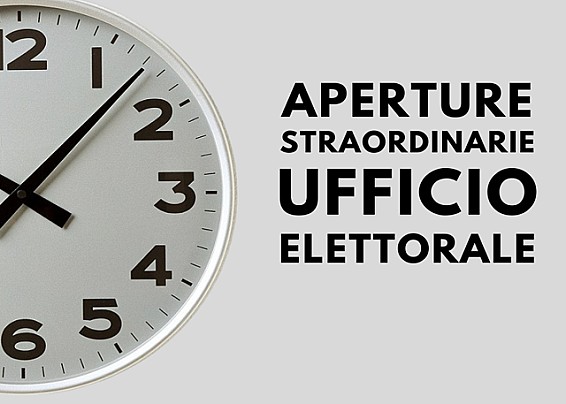 APERTURE STRAORDINARIE UFFICIO ELETTORALE