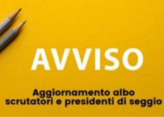 ISCRIZIONE ALBO PRESIDENTI DI SEGGIO E ALBO SCRUTATORI
