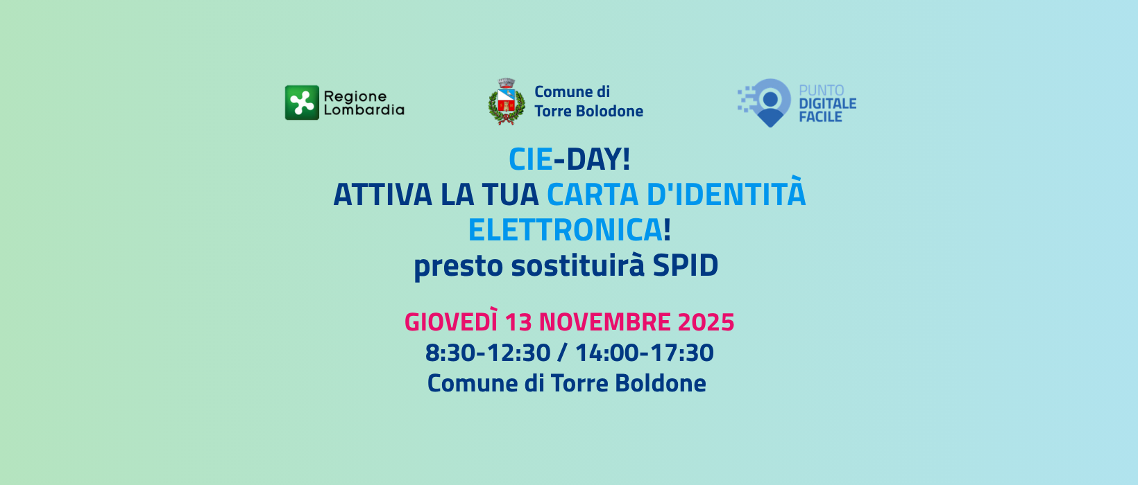 CIE-DAY! Attiva la tua carta d'identità elettronica!