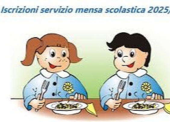 AVVISO PUBBLICO - ISCRIZIONE SERVIZIO FRUIZIONE MENSA SCOLASTICA A.S. 2025/2026 SCUOLA DELL'INFANZIA E SCUOLA PRIMARIA