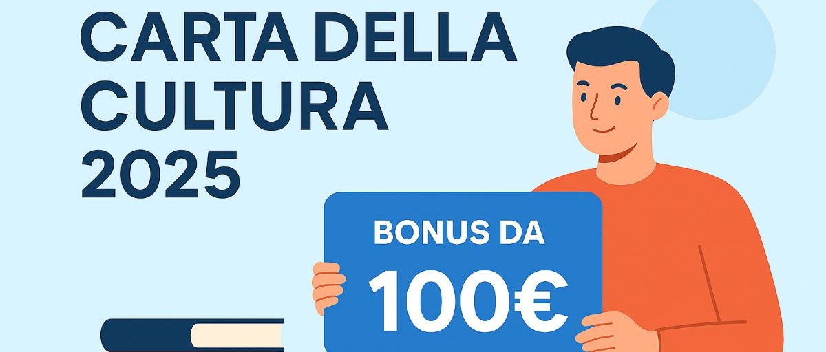 Avviso del 03/10/2025: Carta della Cultura: 100 euro per l'acquisto di libri