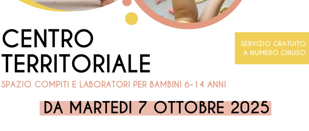 RIPARTE IL CENTRO TERRITORIALE - SERVIZIO GRATUITO