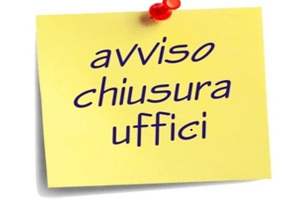 chiusura Ufficio Tecnico lunedì 6 ottobre