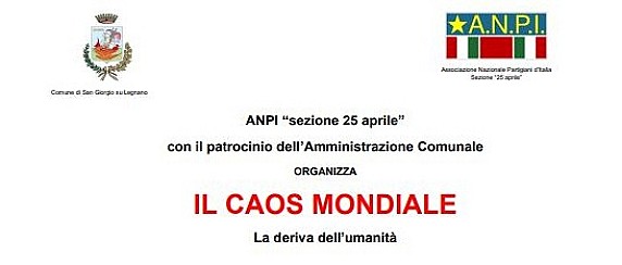 Conferenza "Il Caos Mondiale. La deriva dell'umanità"