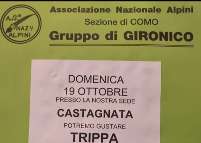 Gruppo Alpini Gironico - Castagnata