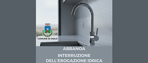 Abbanoa: interruzione dell'erogazione idrica