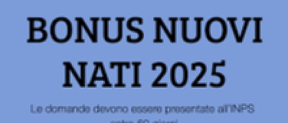 Al via la campagna per il “Bonus Nuovi Nati”: 1000 Euro per bambini nati o adottati nel biennio 2025-2026 - Anci Abruzzo